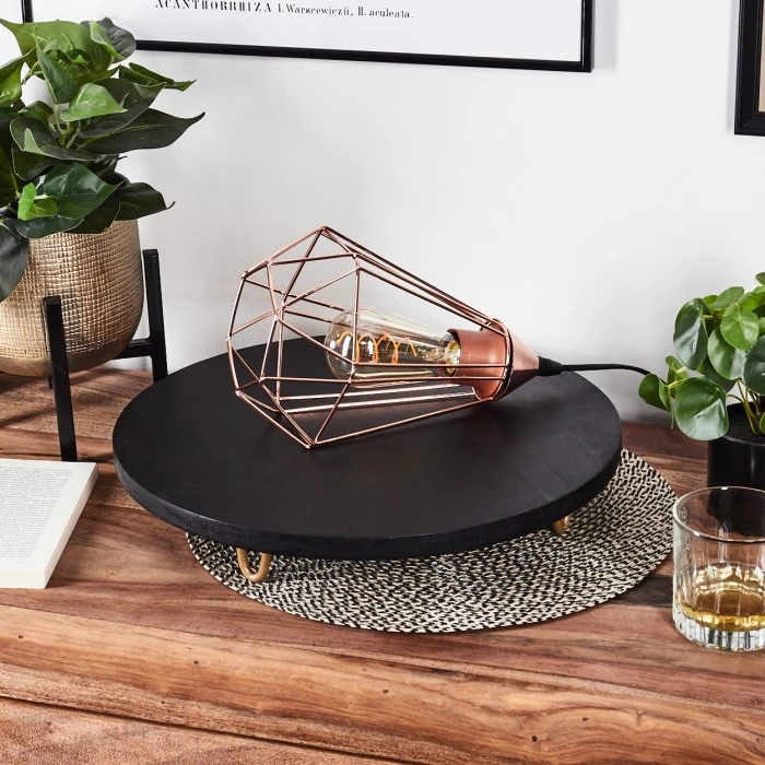 Hofstein Cenova Tischleuchte Kupferfarben, 1-flammig 12 Hofstein Cenova Tischleuchte Kupferfarben, 1-flammig – Bild 10