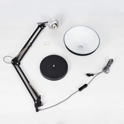 Hofstein Chara Tischleuchte Schwarz, Silber, 1-flammig -Günstiges Tischlampen Geschäft chara tischleuchte h3413296 4