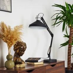 Hofstein Chara Tischleuchte Schwarz, Silber, 1-flammig -Günstiges Tischlampen Geschäft chara tischleuchte h3413296 9