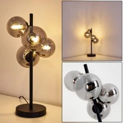 Hofstein Chehalis Tischleuchte LED Schwarz, 4-flammig