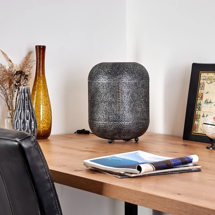 Hofstein Chidu Tischleuchte Grau, 1-flammig 15 Hofstein Chidu Tischleuchte Grau, 1-flammig – Bild 13