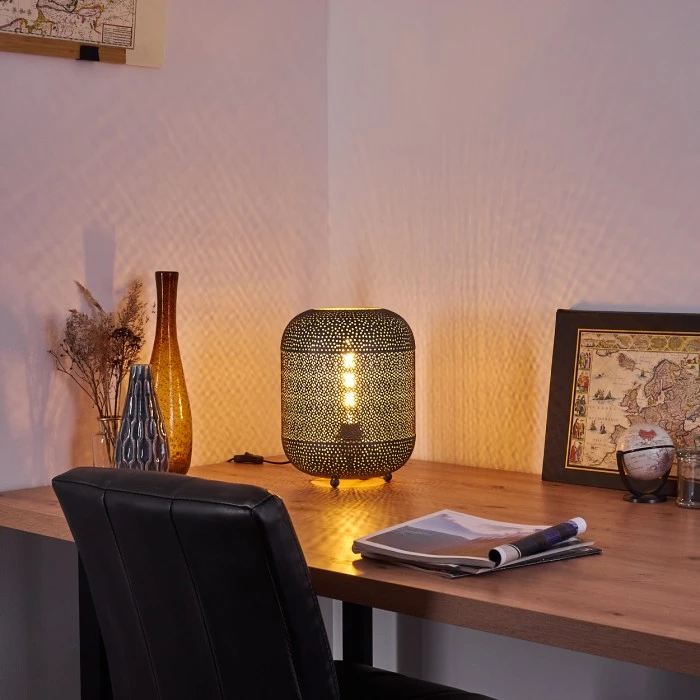 Hofstein Chidu Tischleuchte Grau, 1-flammig 16 Hofstein Chidu Tischleuchte Grau, 1-flammig – Bild 14