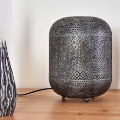 Hofstein Chidu Tischleuchte Grau, 1-flammig 34 Hofstein Chidu Tischleuchte Grau, 1-flammig -Günstiges Tischlampen Geschäft chidu tischleuchte h3367247 15