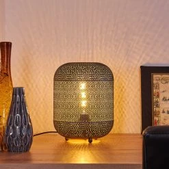 Hofstein Chidu Tischleuchte Grau, 1-flammig 26 Hofstein Chidu Tischleuchte Grau, 1-flammig -Günstiges Tischlampen Geschäft chidu tischleuchte h3367247 7