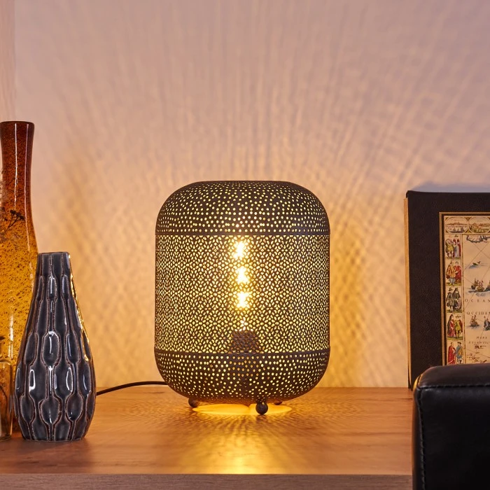 Hofstein Chidu Tischleuchte Grau, 1-flammig 10 Hofstein Chidu Tischleuchte Grau, 1-flammig – Bild 8