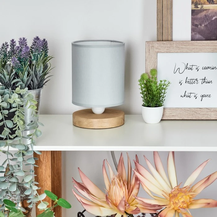 Hofstein Chiuvi Tischleuchte Weiß, Naturfarben, 1-flammig 4 Hofstein Chiuvi Tischleuchte Weiß, Naturfarben, 1-flammig – Bild 2