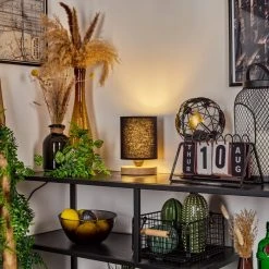 Hofstein Chiuvi Tischleuchte Schwarz, Naturfarben, 1-flammig -Günstiges Tischlampen Geschäft chiuvi tischleuchte h3597491 8