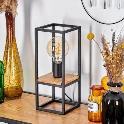 Hofstein Colebrook Tischleuchte Schwarz, Naturfarben, 1-flammig 23 Hofstein Colebrook Tischleuchte Schwarz, Naturfarben, 1-flammig -Günstiges Tischlampen Geschäft colebrook tischleuchte h3566671 10