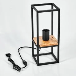 Hofstein Colebrook Tischleuchte Schwarz, Naturfarben, 1-flammig 17 Hofstein Colebrook Tischleuchte Schwarz, Naturfarben, 1-flammig -Günstiges Tischlampen Geschäft colebrook tischleuchte h3566671 4