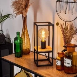 Hofstein Colebrook Tischleuchte Schwarz, Naturfarben, 1-flammig 19 Hofstein Colebrook Tischleuchte Schwarz, Naturfarben, 1-flammig -Günstiges Tischlampen Geschäft colebrook tischleuchte h3566671 6