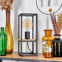 Hofstein Colebrook Tischleuchte Schwarz, Naturfarben, 1-flammig 22 Hofstein Colebrook Tischleuchte Schwarz, Naturfarben, 1-flammig -Günstiges Tischlampen Geschäft colebrook tischleuchte h3566671 9