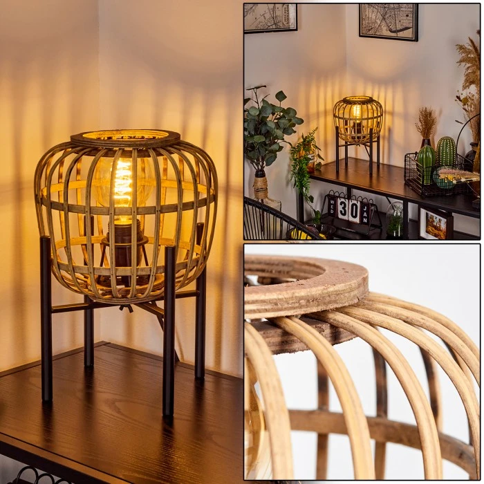 Hofstein Combeima Tischleuchte Schwarz, 1-flammig 3 Hofstein Combeima Tischleuchte Schwarz, 1-flammig