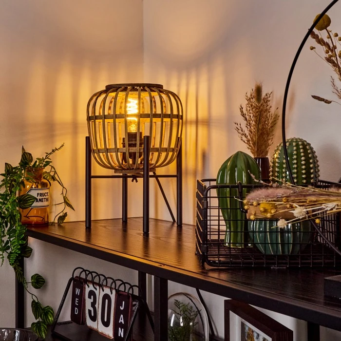 Hofstein Combeima Tischleuchte Schwarz, 1-flammig 9 Hofstein Combeima Tischleuchte Schwarz, 1-flammig – Bild 7