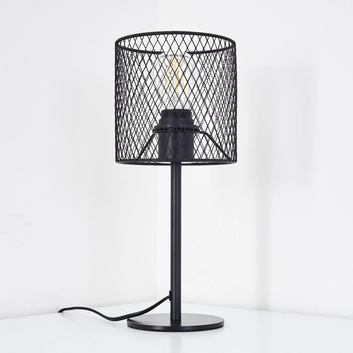 Hofstein Conewago Tischleuchte Schwarz, 1-flammig 7 Hofstein Conewago Tischleuchte Schwarz, 1-flammig – Bild 5