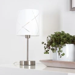 Hofstein Corfu Tischleuchte Silber, 1-flammig -Günstiges Tischlampen Geschäft corfu tischleuchte h3329375 13