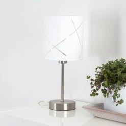 Hofstein Corfu Tischleuchte Silber, 1-flammig -Günstiges Tischlampen Geschäft corfu tischleuchte h3329375 5