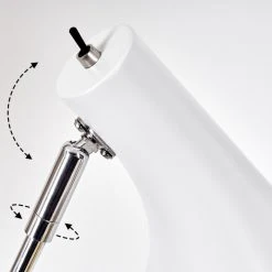 Hofstein Corralcay Tischleuchte Chrom, Weiß, 1-flammig -Günstiges Tischlampen Geschäft corralcay tischleuchte h3408032 5