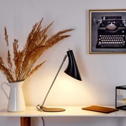 Hofstein Corralcay Tischleuchte Chrom, Schwarz, 1-flammig 24 Hofstein Corralcay Tischleuchte Chrom, Schwarz, 1-flammig -Günstiges Tischlampen Geschäft corralcay tischleuchte h3408056 10