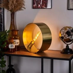 Hofstein Couma Tischleuchte Messing, 1-flammig -Günstiges Tischlampen Geschäft couma tischleuchte h3452479 10