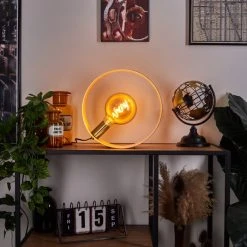 Hofstein Couma Tischleuchte Messing, 1-flammig -Günstiges Tischlampen Geschäft couma tischleuchte h3452479 6