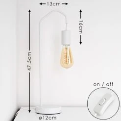 Hofstein Cuyama Tischleuchte Weiß, 1-flammig 18 Hofstein Cuyama Tischleuchte Weiß, 1-flammig -Günstiges Tischlampen Geschäft cuyama tischleuchte h3319253 1