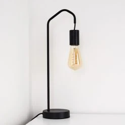 Hofstein Cuyama Tischleuchte Schwarz, 1-flammig -Günstiges Tischlampen Geschäft cuyama tischleuchte h3319277 8