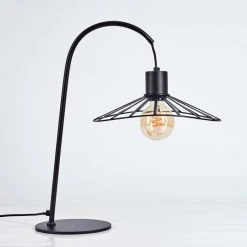 Hofstein Daesi Tischleuchte Schwarz, 1-flammig -Günstiges Tischlampen Geschäft daesi tischleuchte h3444436 7