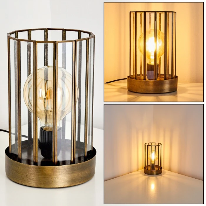 Hofstein Daikasa Tischleuchte Bronze, 1-flammig 3 Hofstein Daikasa Tischleuchte Bronze, 1-flammig