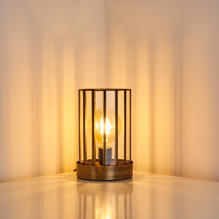 Hofstein Daikasa Tischleuchte Bronze, 1-flammig 5 Hofstein Daikasa Tischleuchte Bronze, 1-flammig – Bild 3