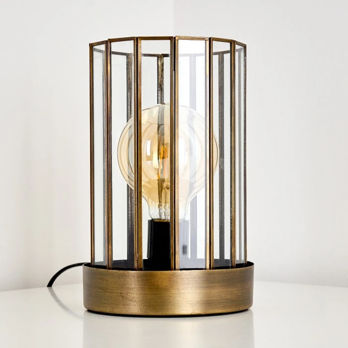 Hofstein Daikasa Tischleuchte Bronze, 1-flammig 8 Hofstein Daikasa Tischleuchte Bronze, 1-flammig – Bild 6