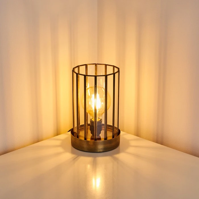 Hofstein Daikasa Tischleuchte Bronze, 1-flammig 9 Hofstein Daikasa Tischleuchte Bronze, 1-flammig – Bild 7