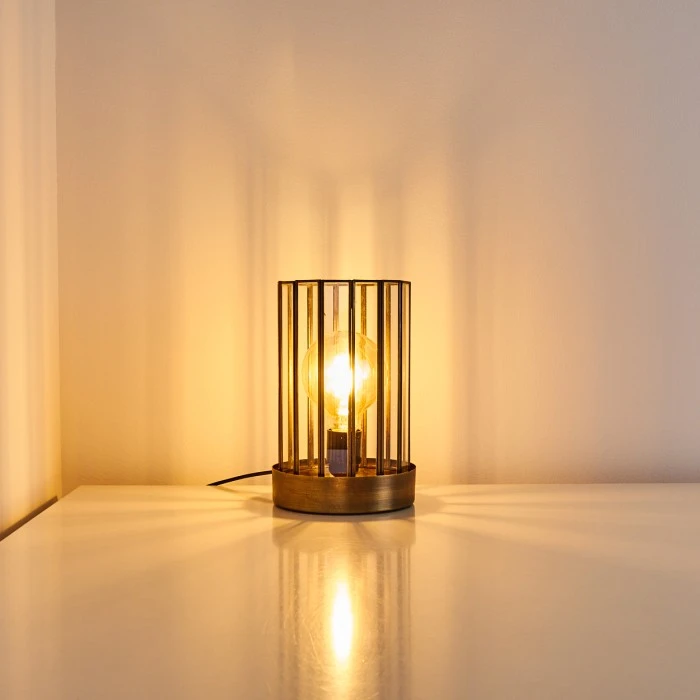 Hofstein Daikasa Tischleuchte Bronze, 1-flammig 12 Hofstein Daikasa Tischleuchte Bronze, 1-flammig – Bild 10