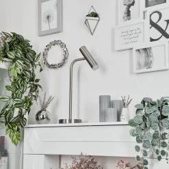 Hofstein Dalheim Tischleuchte LED Nickel-Matt, 1-flammig -Günstiges Tischlampen Geschäft dalheim tischleuchte h3652114 11