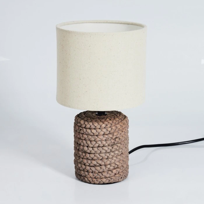 Hofstein Dambrois Tischleuchte Braun, Naturfarben, 1-flammig 9 Hofstein Dambrois Tischleuchte Braun, Naturfarben, 1-flammig – Bild 8