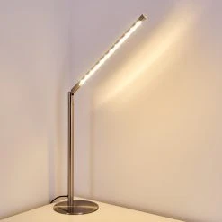 Hofstein Deje Tischleuchte LED Nickel-Matt, 1-flammig -Günstiges Tischlampen Geschäft deje tischleuchte h3306758 2