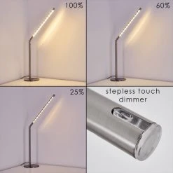 Hofstein Deje Tischleuchte LED Nickel-Matt, 1-flammig -Günstiges Tischlampen Geschäft deje tischleuchte h3306758 5