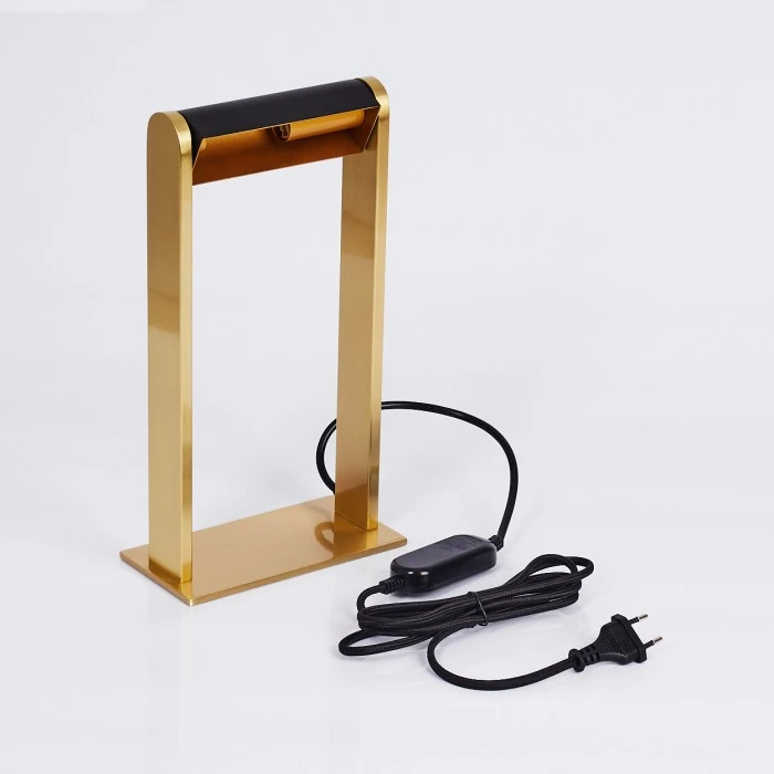 Hofstein Denhigh Tischleuchte LED Messing, Schwarz, Gold, 1-flammig 7 Hofstein Denhigh Tischleuchte LED Messing, Schwarz, Gold, 1-flammig – Bild 5