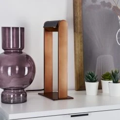 Hofstein Denhigh Tischleuchte LED Schwarz, Kupferfarben, 1-flammig -Günstiges Tischlampen Geschäft denhigh tischleuchte h3382639 11