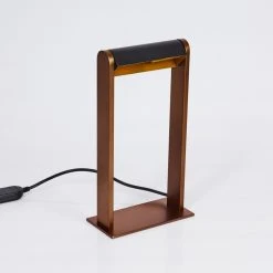 Hofstein Denhigh Tischleuchte LED Schwarz, Kupferfarben, 1-flammig -Günstiges Tischlampen Geschäft denhigh tischleuchte h3382639 7