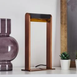 Hofstein Denhigh Tischleuchte LED Schwarz, Kupferfarben, 1-flammig -Günstiges Tischlampen Geschäft denhigh tischleuchte h3382639 8