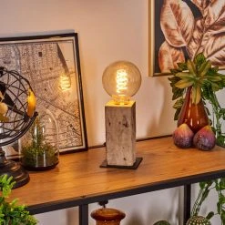 Hofstein Derville Tischleuchte Schwarz, Naturfarben, 1-flammig -Günstiges Tischlampen Geschäft derville tischleuchte h3535165 8