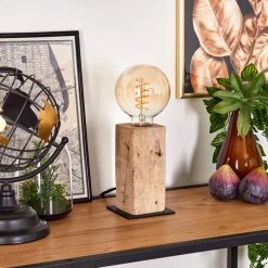 Hofstein Derville Tischleuchte Schwarz, Naturfarben, 1-flammig -Günstiges Tischlampen Geschäft derville tischleuchte h3535165 9