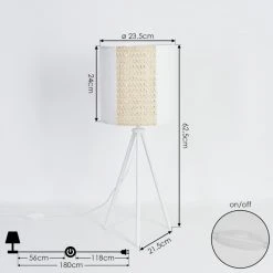 Hofstein Desroches Tischleuchte Weiß, 1-flammig 15 Hofstein Desroches Tischleuchte Weiß, 1-flammig -Günstiges Tischlampen Geschäft desroches tischleuchte h3537336 3