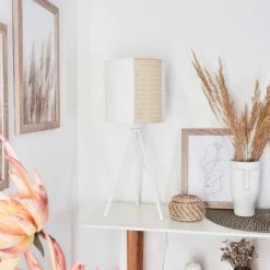 Hofstein Desroches Tischleuchte Weiß, 1-flammig 21 Hofstein Desroches Tischleuchte Weiß, 1-flammig -Günstiges Tischlampen Geschäft desroches tischleuchte h3537336 9