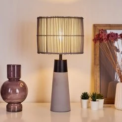 Hofstein Devon Tischleuchte Schwarz, Grau, 1-flammig -Günstiges Tischlampen Geschäft devon tischleuchte h3396216 6