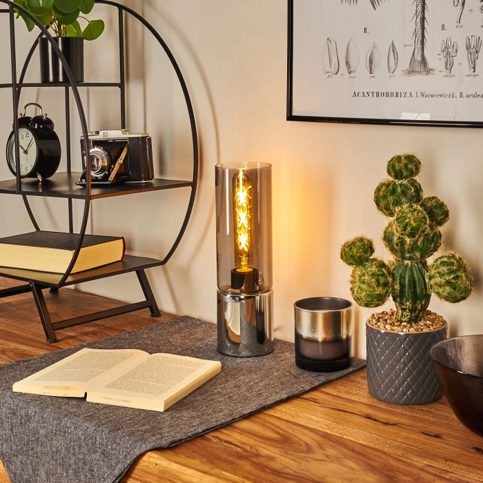 Hofstein Dulcita Tischleuchte Chrom, 1-flammig 3 Hofstein Dulcita Tischleuchte Chrom, 1-flammig