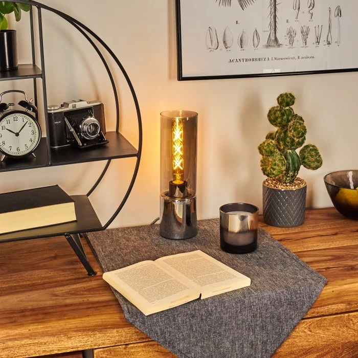 Hofstein Dulcita Tischleuchte Chrom, 1-flammig 11 Hofstein Dulcita Tischleuchte Chrom, 1-flammig – Bild 9