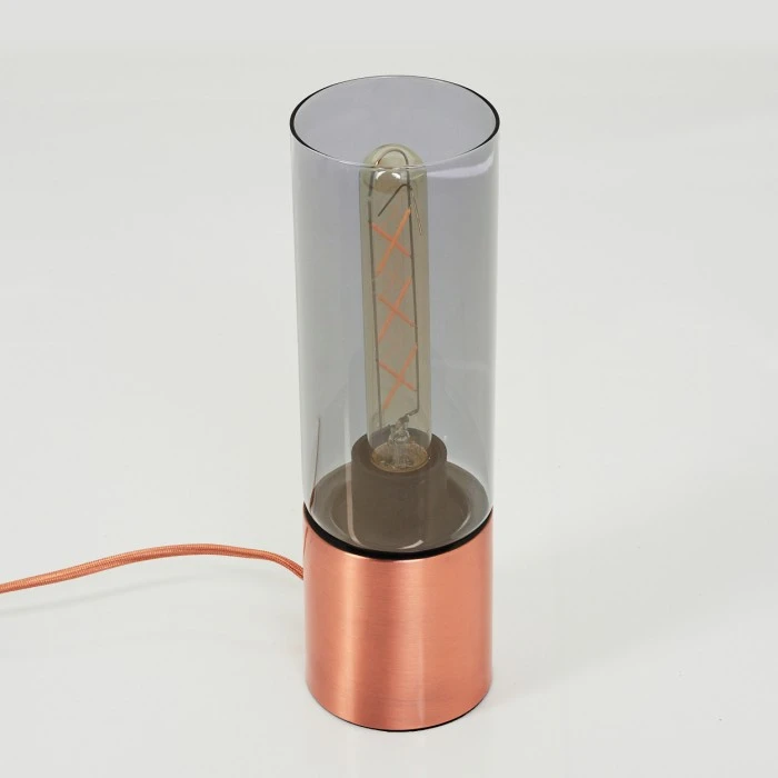 Hofstein Dulcita Tischleuchte Kupferfarben, 1-flammig 10 Hofstein Dulcita Tischleuchte Kupferfarben, 1-flammig – Bild 8
