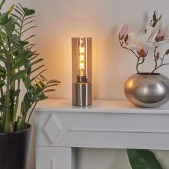 Hofstein Dulcita Tischleuchte Nickel-Matt, 1-flammig -Günstiges Tischlampen Geschäft dulcita tischleuchte h3535400 8