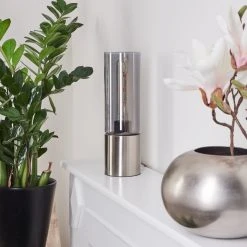 Hofstein Dulcita Tischleuchte Nickel-Matt, 1-flammig -Günstiges Tischlampen Geschäft dulcita tischleuchte h3535400 9